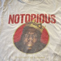 Notorious B.I.G Biggie Brooklyns Finest Shirt Men Sz M Graphic Rapper 90’s Crown - £8.01 GBP