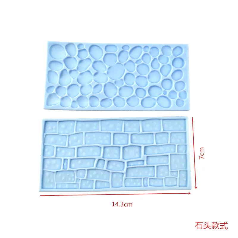 Pottery Texture Sculpture Plastic Model DIY Bark Pebbles Walls Flowers S... - $7.48