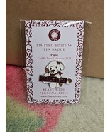 Charlie Bears Piglit Puppy 2023 Enamel pin badge limited edition to 300 New - $19.75