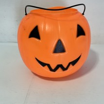 Vintage General Foam Halloween JACK-O-LANTERN Pumpkin Pail Bucket Trick Or Treat - £7.74 GBP