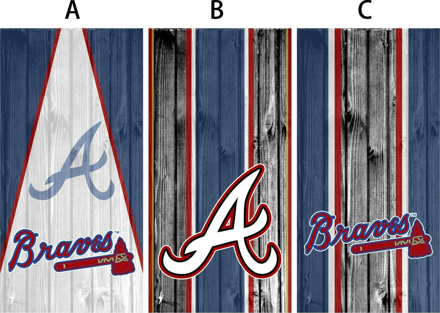 Cornhole Board Vinyl Wrap Braves - sold individually