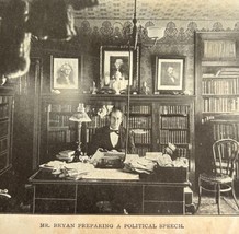 Hon Wm Bryan Prepares Speech 1900 Print New Declaration History Struggle... - $29.99