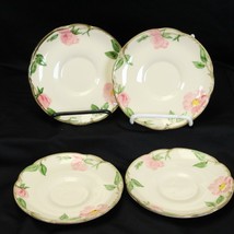 Franciscan Desert Rose Saucers 5 3/4&quot; TV Hallmark Lot of 4 - $8.81