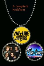 The Cure band necklace necklace photo picture lot  3 piece 3 complete ne... - £7.74 GBP