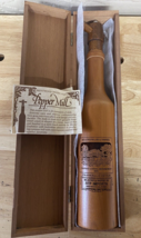 Vintage 1970s Wine Bottle Pepper Mill Laser Engraved Spice Mill Grinder - £56.17 GBP