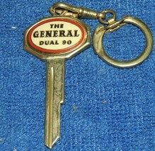 Original vintage The General Dual 90 automobile key ring fob auto promo ... - $251.45 MXN