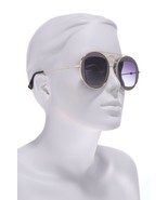 Gucci GG0105S 001 47mm Cutout Double Frame Round Sunglasses - $414.03 CAD