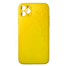 for iPhone 11 Pro 5.8&quot; Slim TPU Leather Case Cover YELLOW - £4.68 GBP