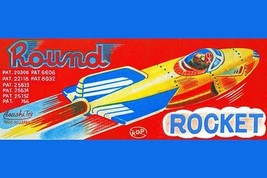 Round Rocket - Art Print - £17.52 GBP+