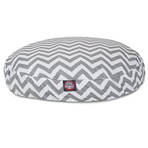 MajesticPet 30 in. Zig Zag Round Pet Bed Grey - Small - $122.66 CAD