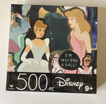 Disney Cinderella Princesses 500-Piece Jigsaw Puzzle 14x11 - £5.97 GBP