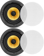 Pyle 6.5” Ceiling Speaker Set - 2-Way Full Range Speaker (Pair) Built-In... - $135.99