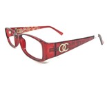 Oleg Cassini OCOV661 615 Gafas Monturas Rojo Rectangular Completo Rim 53... - $37.04