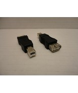 2 x Pack Lot USB Type A Female B Male Printer Port Cable Converter Adapt... - £10.74 GBP