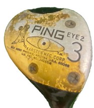 Ping Eye2 3 Wood Green Dot Karsten RH ZZ Lite Stiff Steel 43 Inches Vintage Grip - $16.88