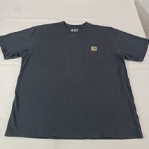 Carhartt K87 BLS Loose Fit Men's Blue Cotton Short Sleeve Crewneck T-Shirt Large image 7