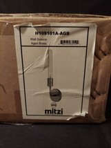 Mitzi Hudson Valley Lighting Ava 1-Light Aged Brass 16.5 in. H Wall Sconce - £49.01 GBP
