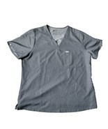 FIGS Scrub Top Mens XXL Gray Shirt Technical Collection Pocket V Neck - £15.56 GBP