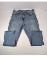 Old Navy Mens Blue Jeans Loose Relaxed Fit Light Wash Straight  38x30 - $10.88