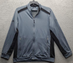 Adidas Climawarm Golf Jacket Men&#39;s Medium Gray Performance Fleece Lined ... - $24.36