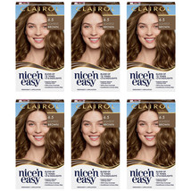 Pack of 6 New Clairol Nice&#39;n Easy Permanent Hair Color, 6.5 Lightest Brown - £52.32 GBP