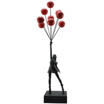 Banksy Girl With Flying Balloons Ironic Luxurious Resin Statue For Home Décor  - £148.71 GBP+