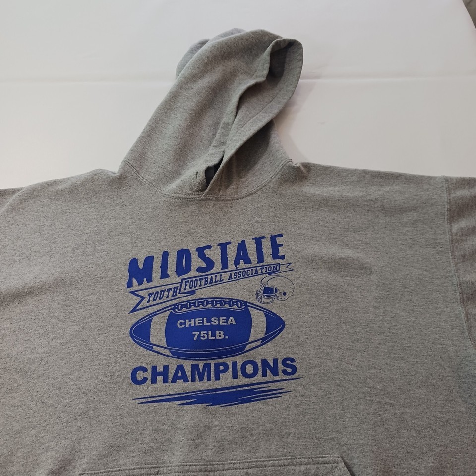 Gildan Heavy Blend MIOSTATE CHAMPIONS Men's Gray Cotton Hoodie Sweatshirt Sz 2XL Item image 9