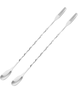 Bar Spoon Cocktail Mixing Spoon -  2Pcs Drink Stirrers Cocktail Stirrer,... - £4.59 GBP