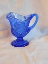 5&quot; Avon Cobalt Blue Washington Mount Vernion Pitcher - £4.78 GBP