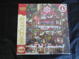 NIB 1000-Pc SEALED Springbok CHRISTMAS COUNTRY HOME PUZZLE  - 24&quot; x 30&quot; - $15.00