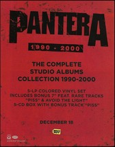 Pantera 1990-2000 record album collection advertisement 8 x 11 Best Buy ... - $4.50