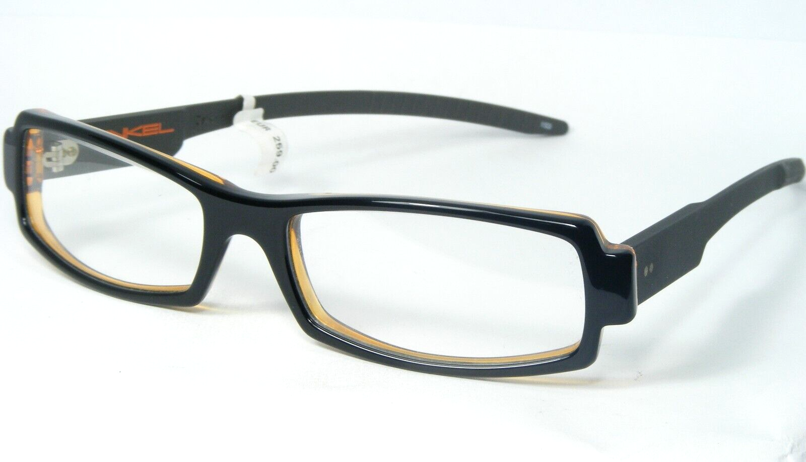 Nuevo ONKEL Deik 153 Negro/Grafito Gris Gafas Montura de Plástico Alemania - $96.13