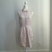 Theory Neith Sleeveless Linen Travel Dress Light Pink sz 8 - £30.57 GBP