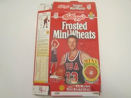 Empty Cereal Box 1992 Kellogg&#39;s Frosted Mini-Wheats Larry Bird Olympics [Z201j8] - £5.04 GBP