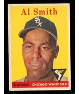 Vintage 1958 Topps Baseball Trading Card #177 Al Smith Chicago White Sox - $9.89