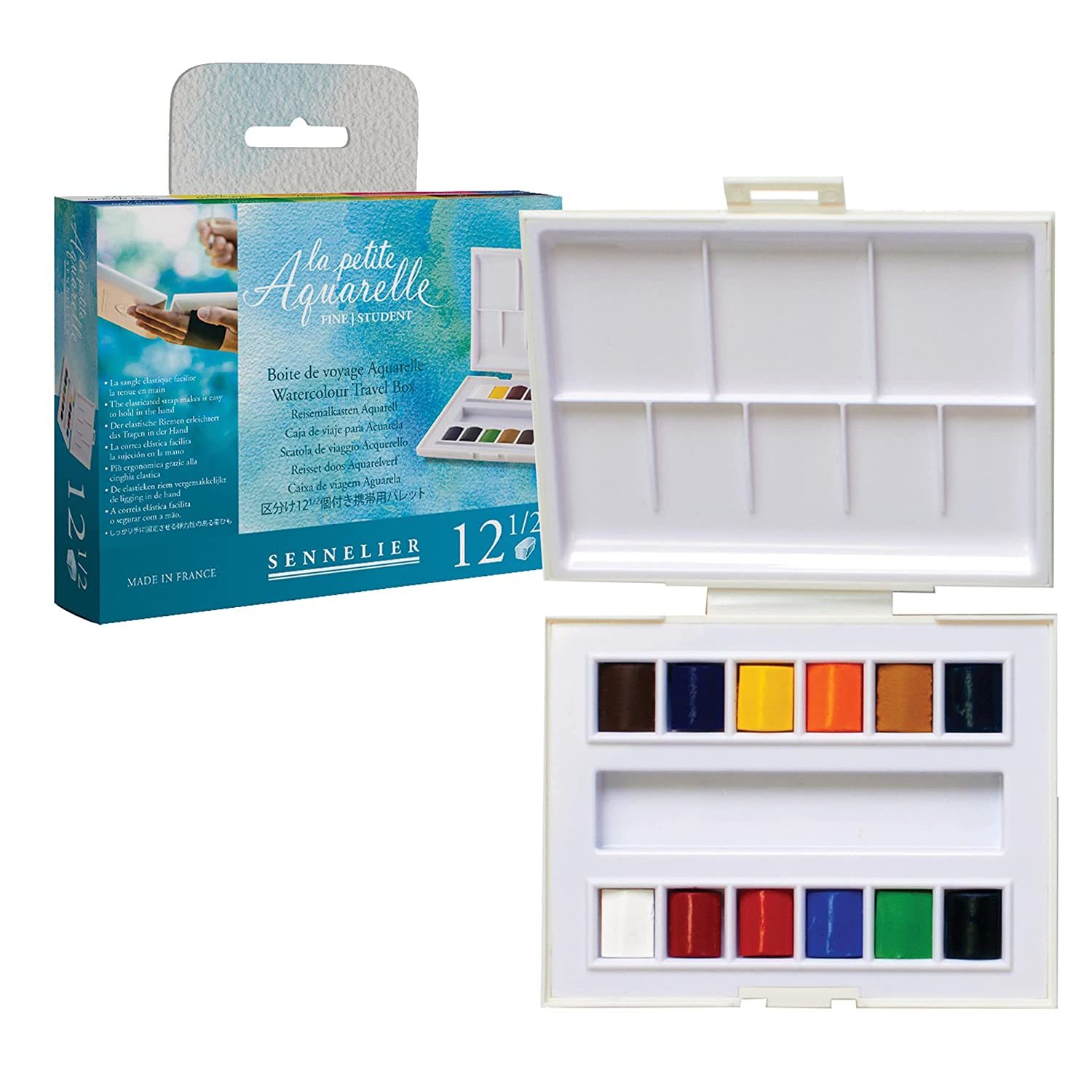 Sennelier La Petite Aquarelle Watercolor Set, 1 Count (Pack of 1), Multicolor - £29.09 GBP