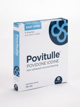 Povitulle Povidone-Iodine Non Adherent Wound Dressings 9.5cm x 9.5cm x 10 - $12.52