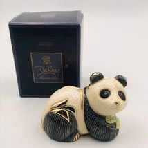 2005 DeRosa Rinconada Panda Bear Figurine #802ED Event Anniversary Gold Platinum - £29.41 GBP