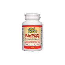 Natural Factors BioPQQ Pyrroloquinoline Quinone, 30 Capsules - $27.27