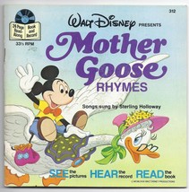DIsneyland Book &amp; Record Mother Goose Rhymes 33 13 RPM - £15.18 GBP