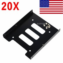 20X 2.5&quot; to 3.5&quot; SSD HDD Steel Adapter Mounting Bracket Hard Drive Holde... - £49.66 GBP