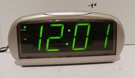 Digital Alarm Clock Model 1223 Tan Tested Works - $8.88