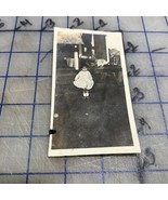 Vintage Photograph Little Girl Front Porch African American Girl 1920s - $8.81 CAD