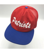 Vintage New England Patriots Football New Era Mesh Snapback Hat Cap USA ... - $470.22 MXN