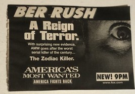 America’s Most Wanted Tv Guide Print Ad John Walsh The Zodiac Killer TV1 - £4.69 GBP