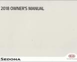 2018 Kia Sedona Owner&#39;s Manual Original [Paperback] Kia - $40.39