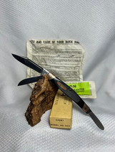 1972-1986 Buck Cadet No 303 Three Blade Folding Pocket Knife In Box  - £94.77 GBP