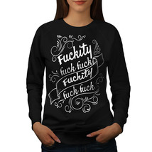 Wellcoda Swear Word Womens Sweatshirt, Funny Casual Pullover Jumper - £23.18 GBP+