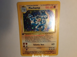 1999 Machamp 1st Edition Reverse Holo-Foil Ultra-Rare Pokemon TCG 8/102 - £140.22 GBP
