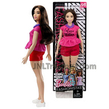 Year 2017 Fashionistas 12&quot; Doll #98 Curvy BARBIE FJF58 in Pink Future is Bright - £23.91 GBP